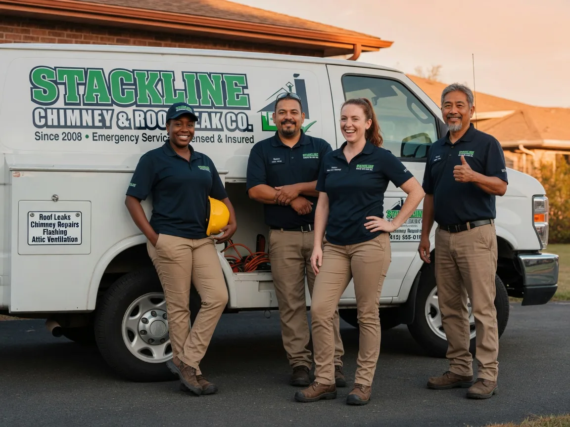 Chimney flashing repair company in Muldrow, OK
